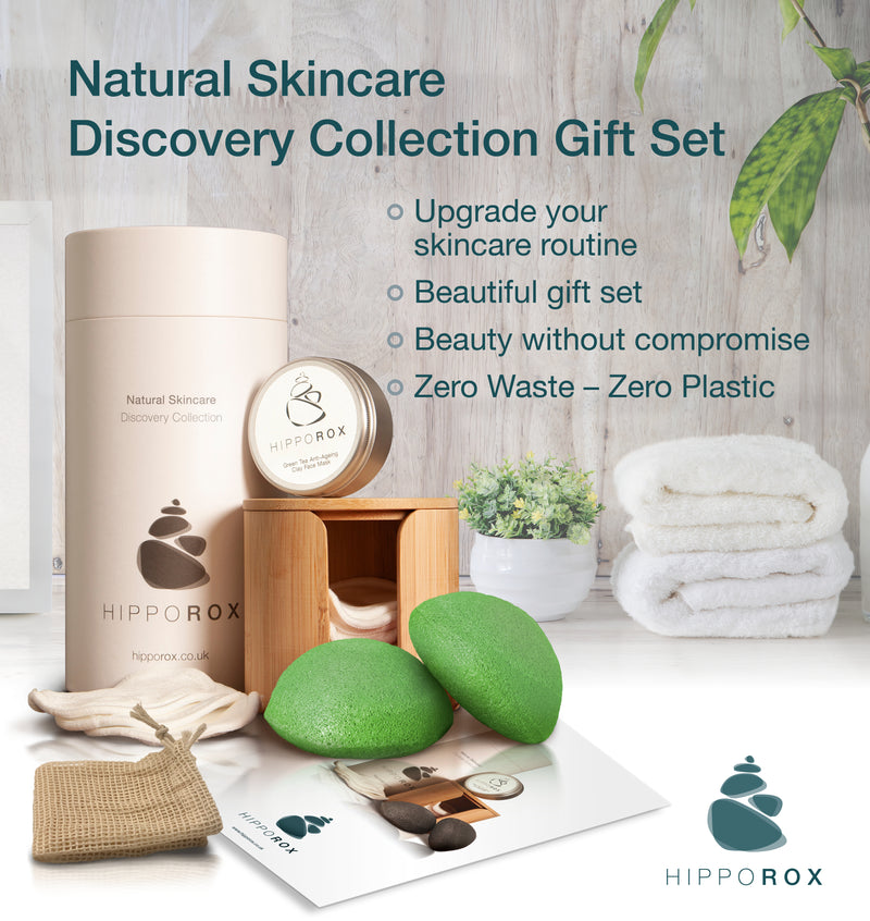 Hippo Rox™ Eco Face Cleansing Beauty Gift Set (Green Tea)