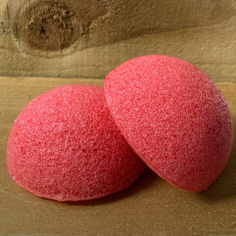 Red Clay Konjac Sponge (Set of 2)